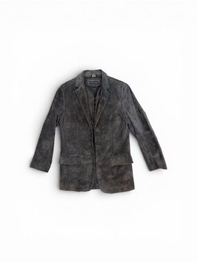 Structure Dark Gray Suede Sport Coat